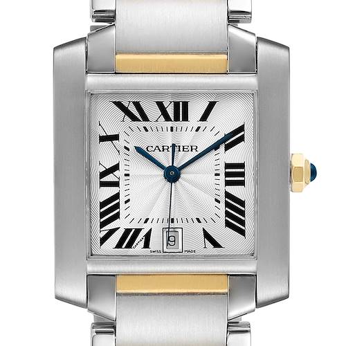 Photo of Cartier Tank Francaise Steel Yellow Gold Large Unisex Watch W51005Q4