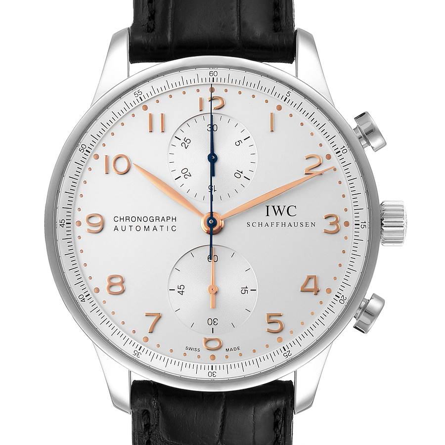 NOT FOR SALE IWC Portuguese Chrono Automatic Stainless Steel Mens Watch IW371445 PARTIAL PAYMENT SwissWatchExpo