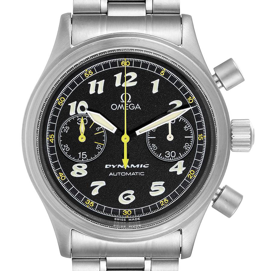 Omega Dynamic III Chronograph Black Dial Steel Mens Watch 5240.50.00 SwissWatchExpo