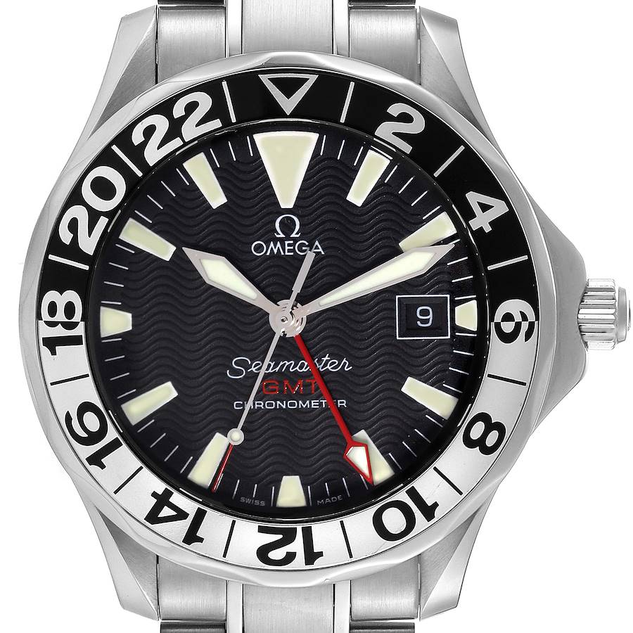 Omega Seamaster GMT 50th Anniversary Steel Mens Watch 2234.50.00 SwissWatchExpo