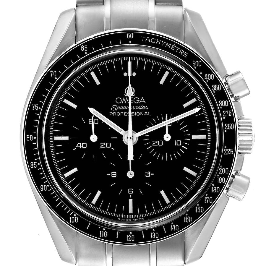Omega Speedmaster MoonWatch Chronograph Black Dial Mens Watch 3570.50.00 SwissWatchExpo