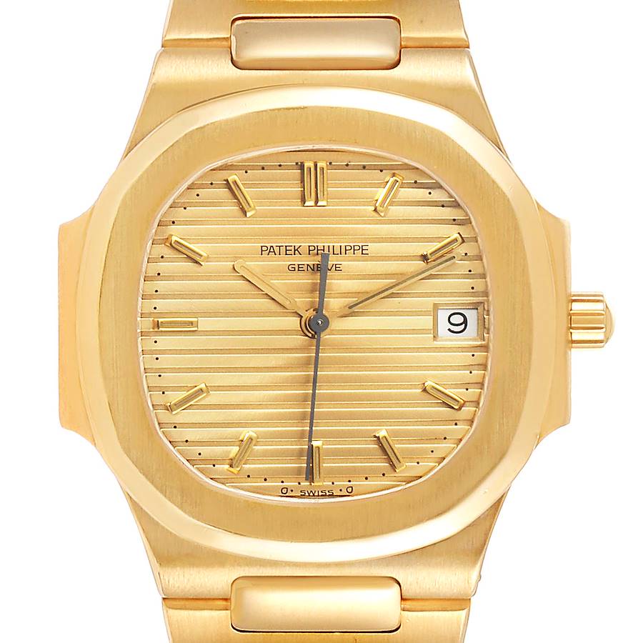 Patek Philippe Nautilus 32mm 18K Yellow Gold Ladies Watch 3900 SwissWatchExpo
