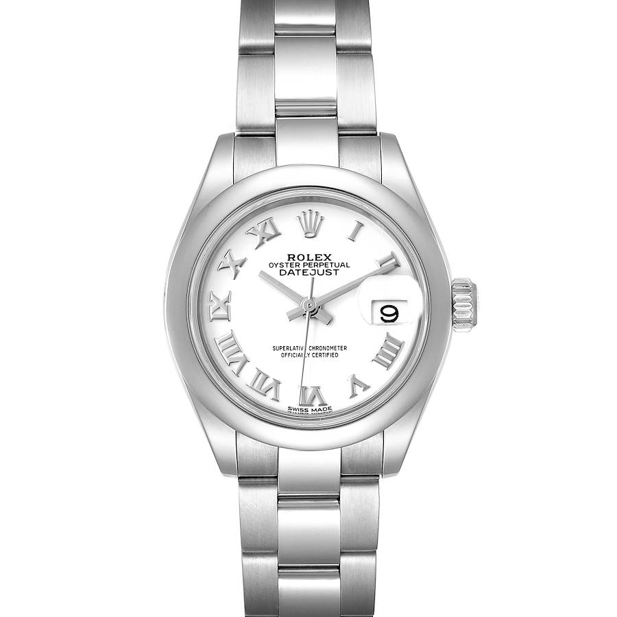 Rolex Datejust 28 White Dial Steel Ladies Watch 279160 Box Card SwissWatchExpo