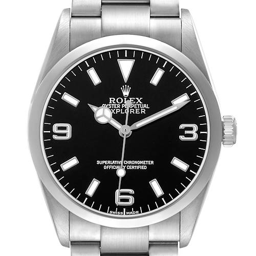 Photo of Rolex Explorer I 36 Black Dial Steel Mens Watch 114270