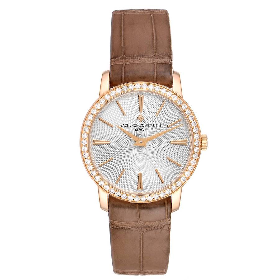 Vacheron Constantin Traditionnelle 18k Rose Gold Diamond Ladies Watch ...