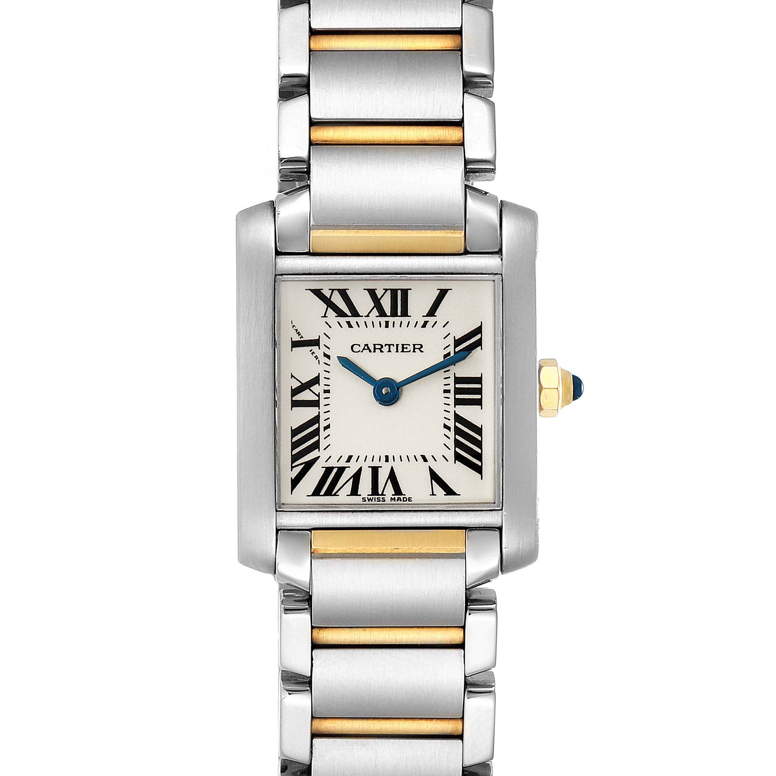 cartier tank francaise two tone