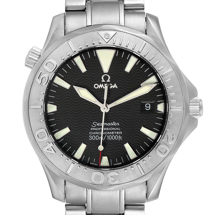 Omega Seamaster 300M Black Dial Steel Mens Watch 2230.50.00 SwissWatchExpo