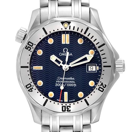 Photo of Omega Seamaster 300m Midsize 36mm Steel Mens Watch 2562.80.00 Card
