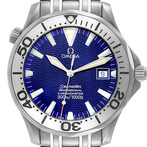 Photo of Omega Seamaster Titanium Blue Dial Mens Watch 2232.80.00