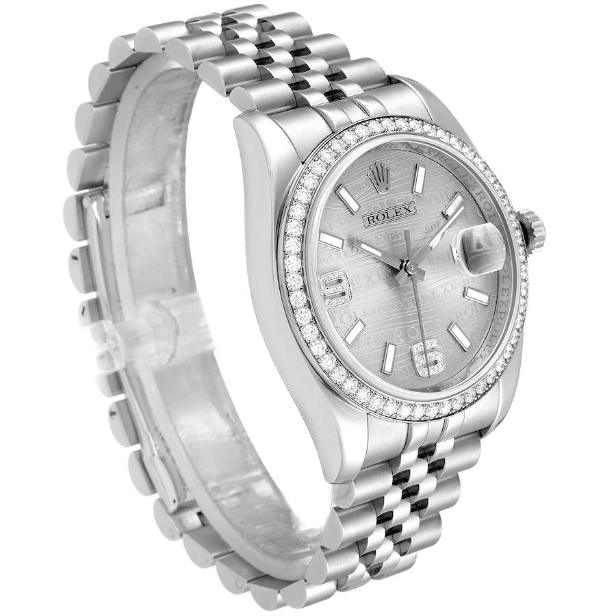 Rolex datejust 36 2024 silver diamond dial