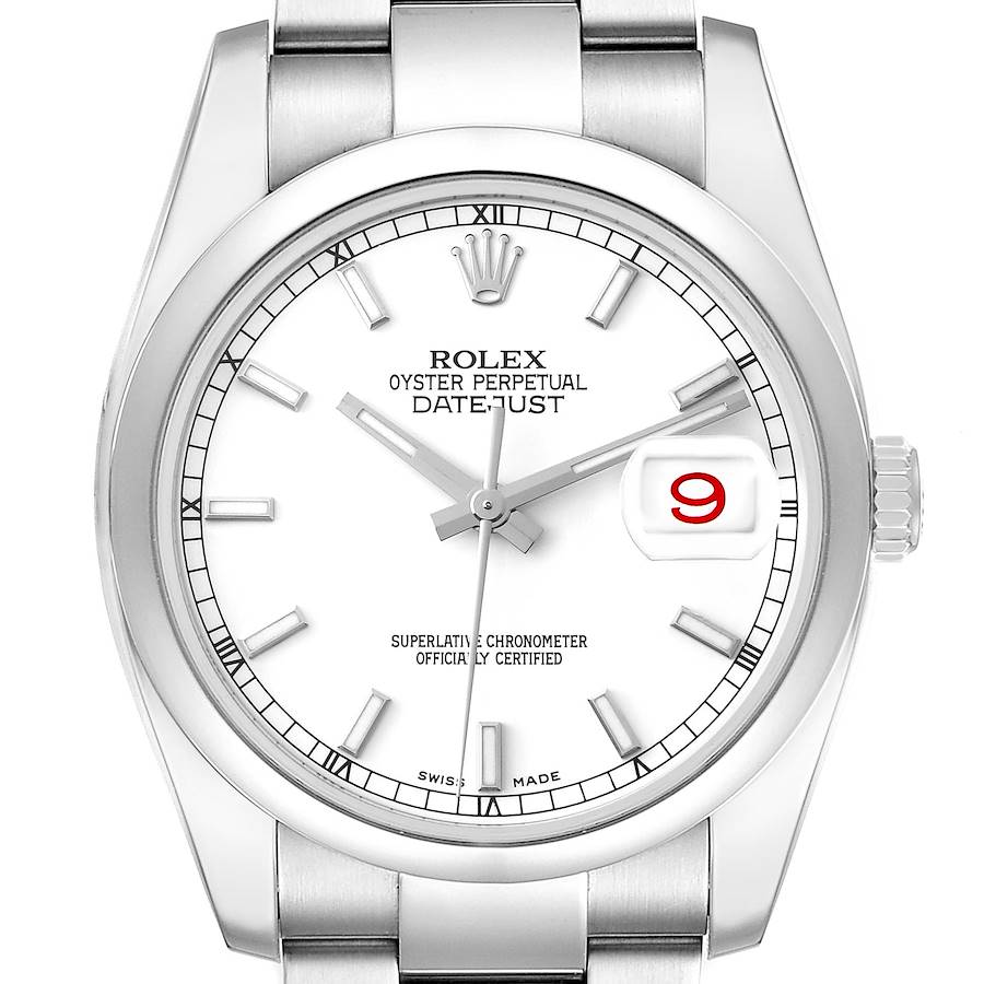 *NOT FOR SALE* Rolex Datejust White Dial Oyster Bracelet Steel Mens Watch 116200 (Partial Payment for JM) SwissWatchExpo