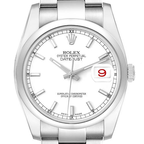 Photo of *NOT FOR SALE* Rolex Datejust White Dial Oyster Bracelet Steel Mens Watch 116200 (Partial Payment for JM)