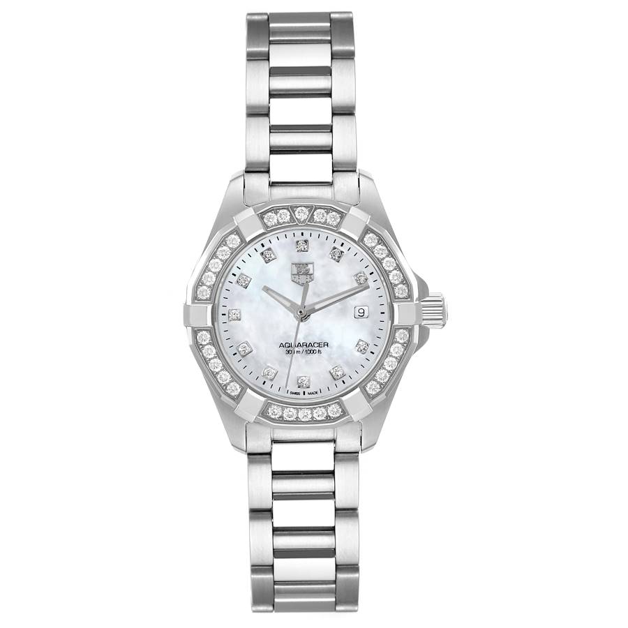 TAG Heuer Aquaracer Mother of Pearl Diamond Steel Ladies Watch