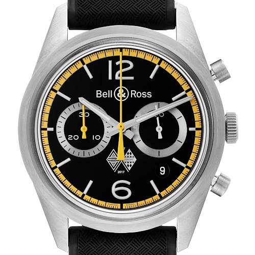 Photo of Bell & Ross Renault Sport 40th Annniversary Limited Edition Steel Mens Watch BRV126 Box Card