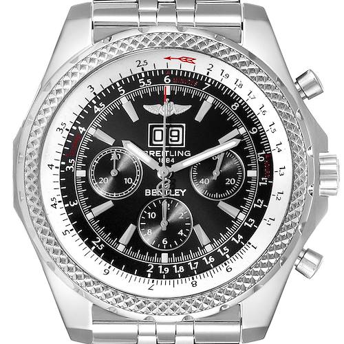 Photo of Breitling Bentley Motors Chronograph Steel Mens Watch A44362 Box Papers