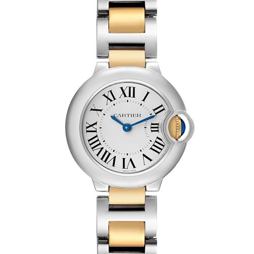 Photo of Cartier Ballon Bleu 28 Steel Yellow Gold Ladies Watch W69007Z3
