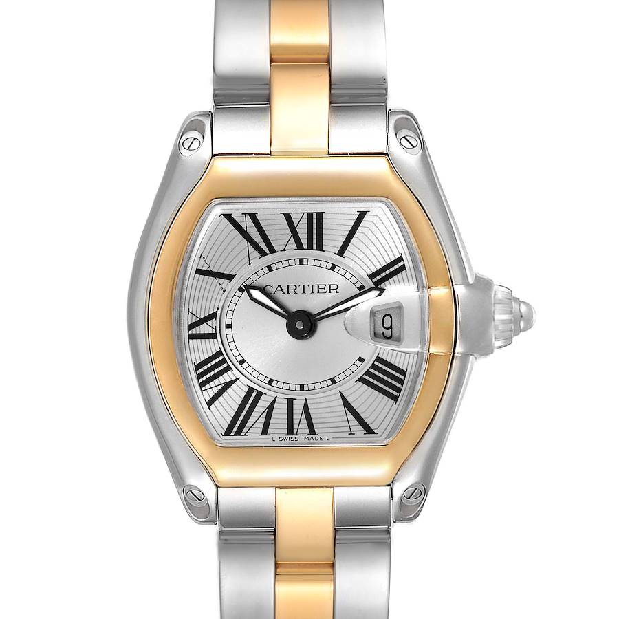 NOT FOR SALE Cartier Roadster Silver Dial Steel Yellow Gold Ladies Watch W62026Y4 PARTIAL PAYMENT SwissWatchExpo