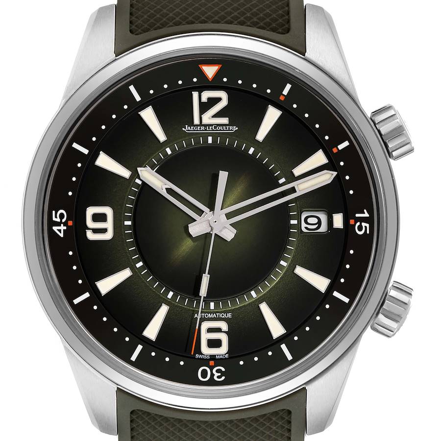 Jaeger LeCoultre Polaris Date Steel Mens Watch 857.8.A0.S Q906863J SwissWatchExpo
