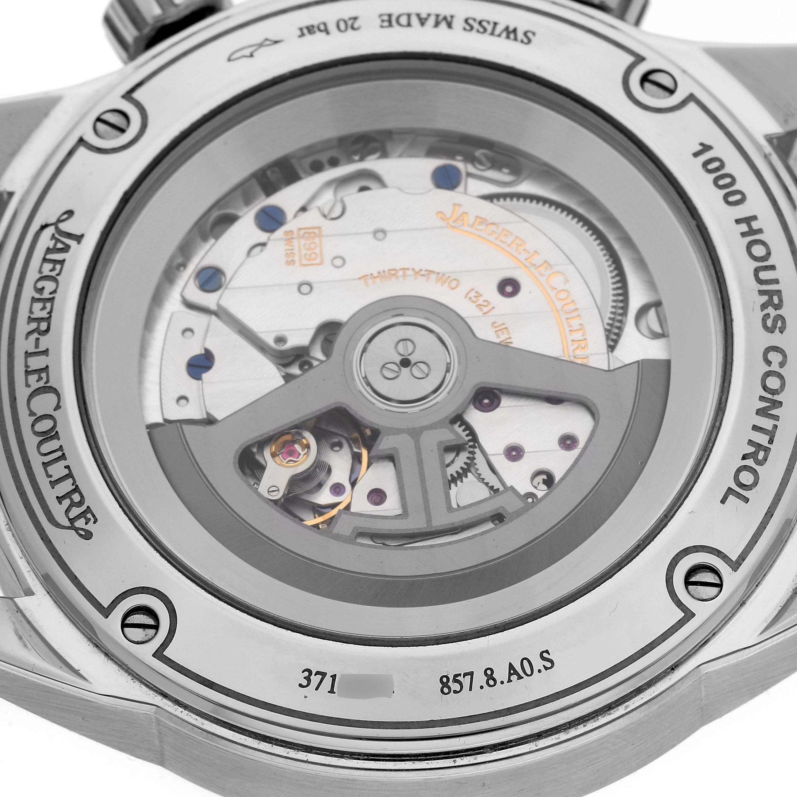 This image shows the back view and movement mechanism of a Polaris model by Jaeger-LeCoultre.