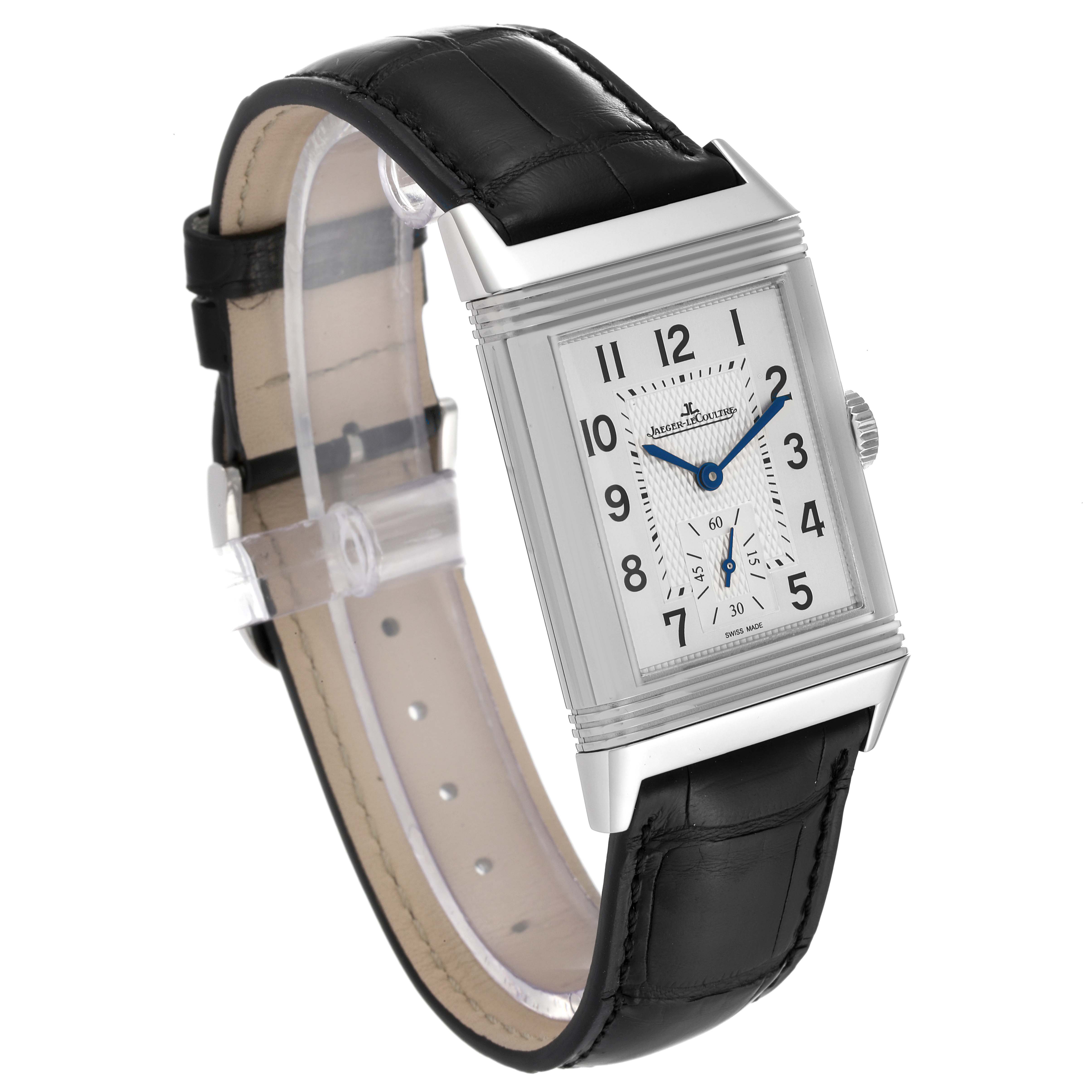 Jaeger LeCoultre Reverso Classic Steel Mens Watch 214.8.62 Q3858520 ...