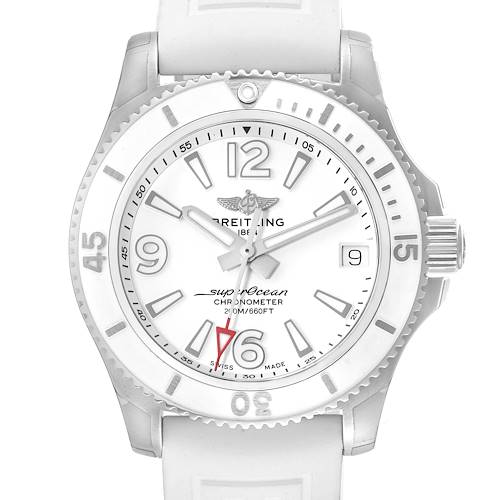 Photo of Breitling Superocean 36mm White Dial Ladies Watch A17316 Unworn