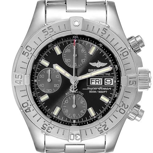 Photo of Breitling Superocean Black Dial Chronograph Mens Watch A13340