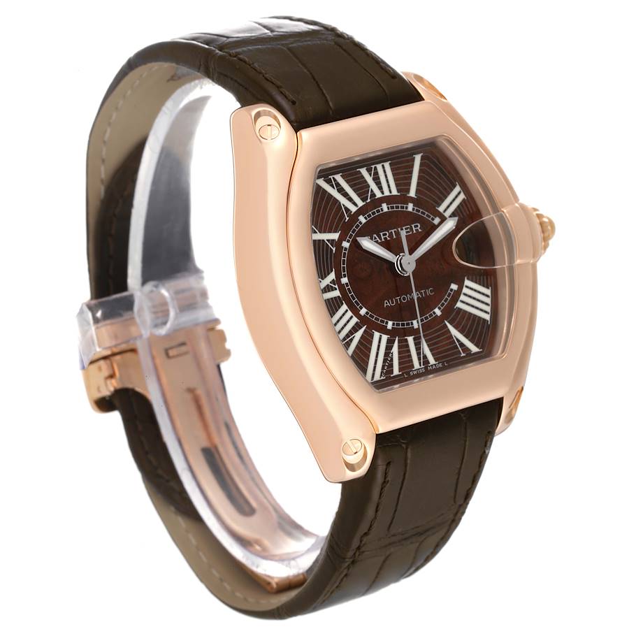 Cartier Roadster XL Rose Gold Walnut Wood Dial Limited Edition