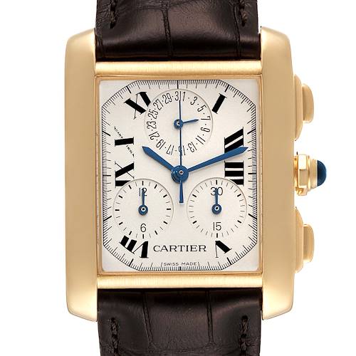 Photo of Cartier Tank Francaise Chronograph 18K Yellow Gold Mens Watch W5000556