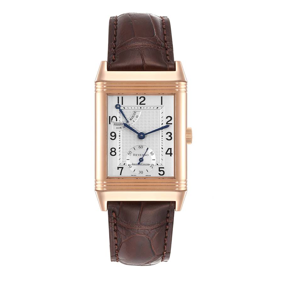 Jaeger LeCoultre Reverso Reserve de Marche Rose Gold Mens Watch