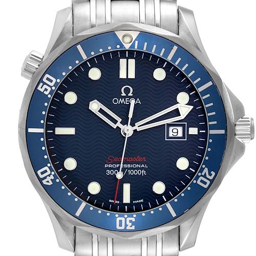 Photo of Omega Seamaster Bond 300M Blue Dial Steel Mens Watch 2221.80.00