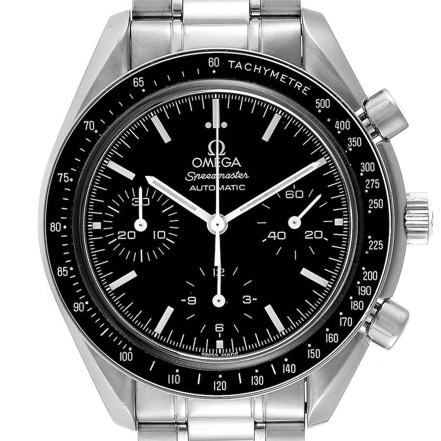 Omega Speedmaster Reduced Chronograph Steel Mens Watch 3539.50.00 SwissWatchExpo