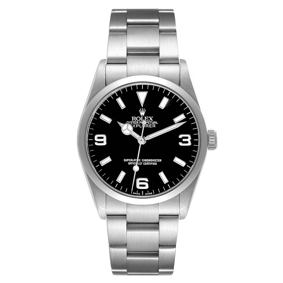 Rolex Explorer I Black Dial Steel Mens Watch 114270 | SwissWatchExpo