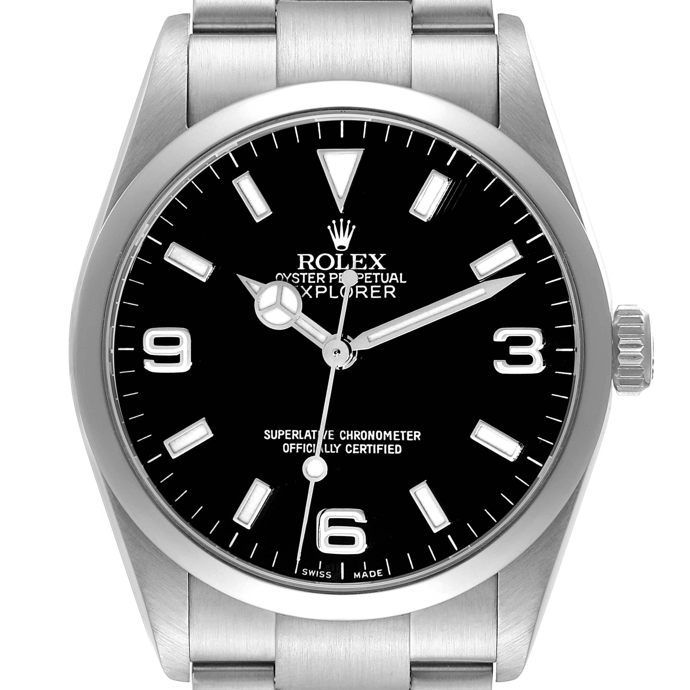 Rolex Explorer I Black Dial Steel Mens Watch 114270 