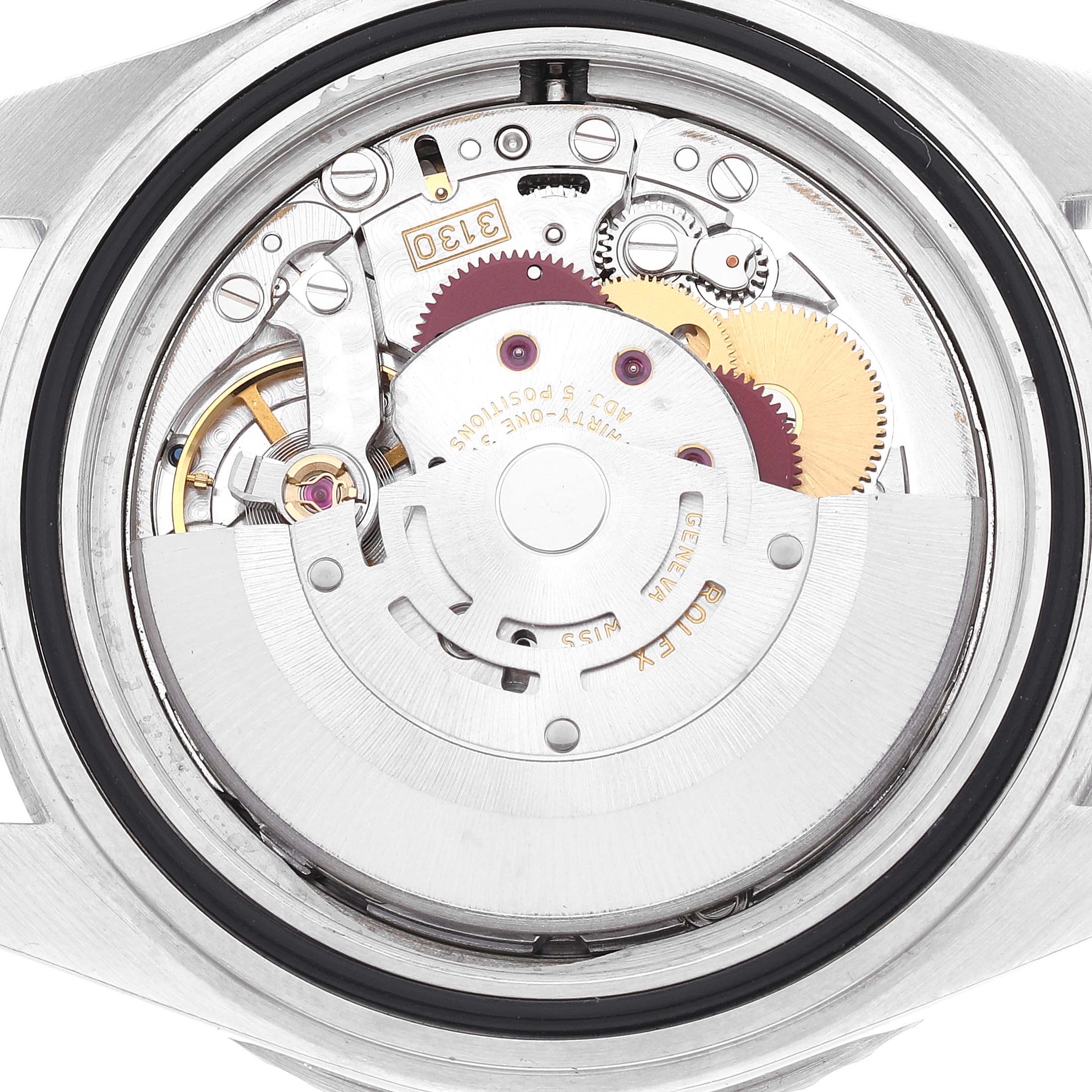 The image shows the internal mechanism and movement parts of a Rolex Submariner 14060M Men's Stainless Steel Black Dial 14060M Men's Stainless Steel Black Dial watch from the back view.