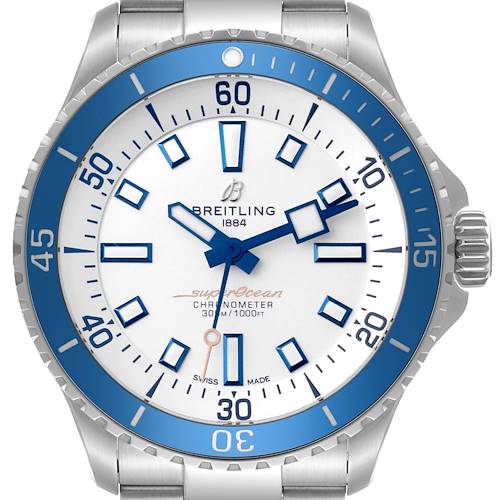 Photo of Breitling Superocean 42 White Dial Steel Mens Watch A17375