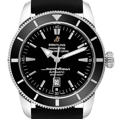 Photo of Breitling Superocean Heritage Black Dial Steel Mens Watch A17320 Box Card