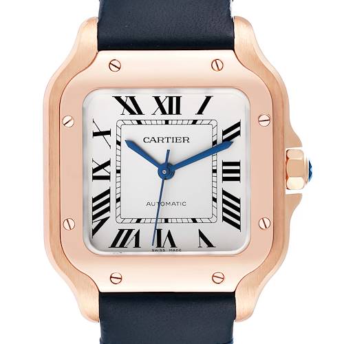 Photo of Cartier Santos Rose Gold Automatic Ladies Watch WGSA0028 Card
