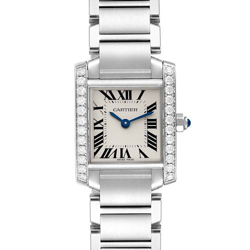 Photo of Cartier Tank Francaise Diamond Steel  Ladies Watch W4TA0008 Box Papers
