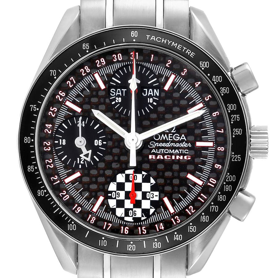 Omega Speedmaster Day Date Schumacher Limited Edition Steel Mens Watch 3529.50.00 Box Card SwissWatchExpo