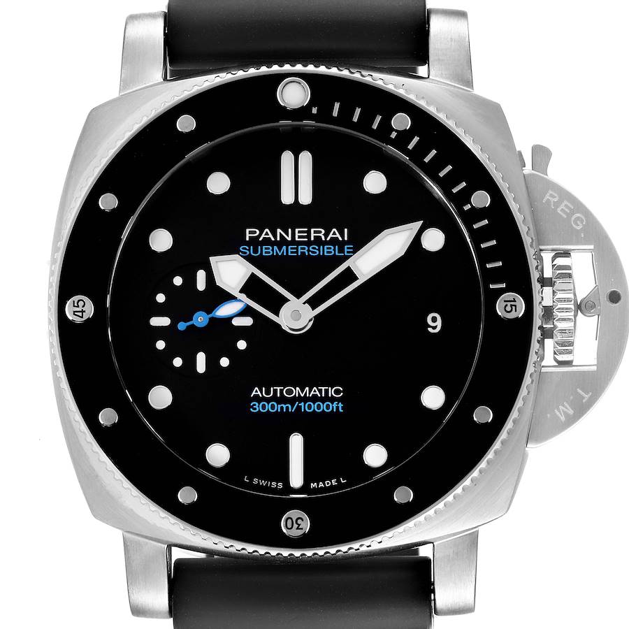 Panerai Luminor Submersible 42mm Steel Mens Watch PAM00683 Unworn SwissWatchExpo