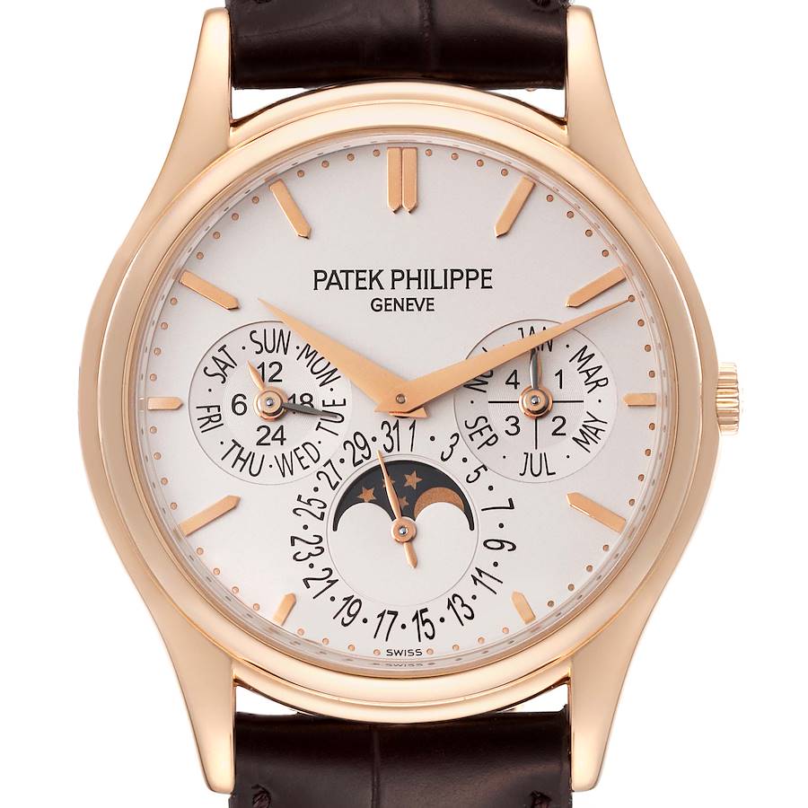 Patek Philippe Complications Perpetual Calendar Rose Gold Mens Watch 5140R SwissWatchExpo