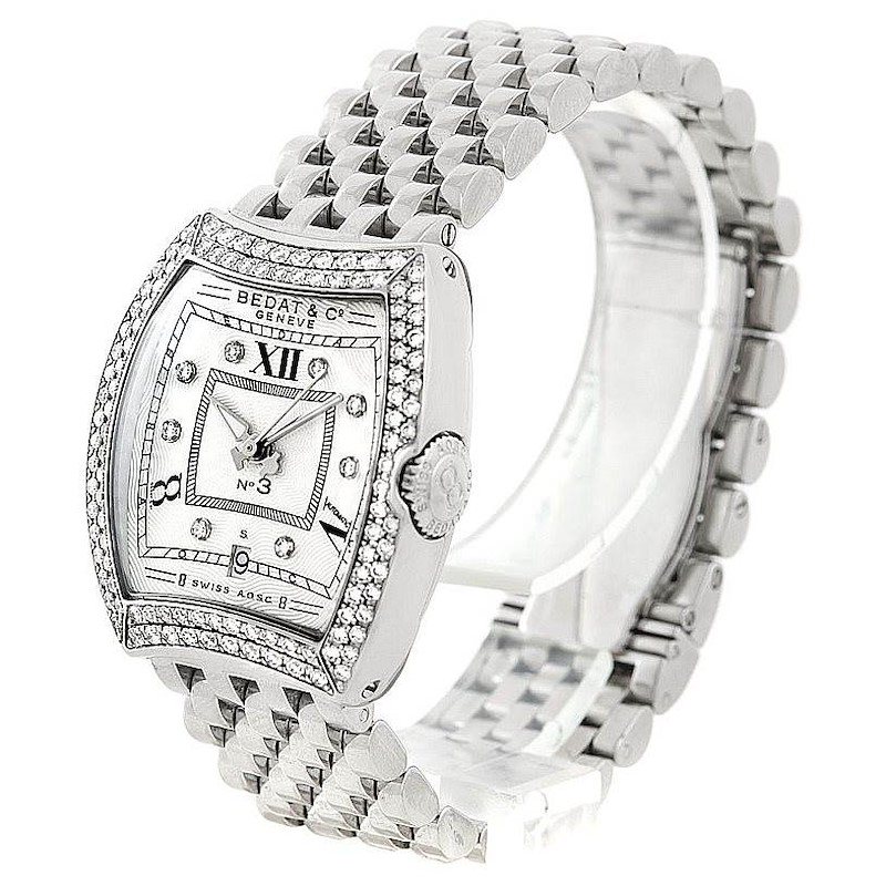 Bedat No 3 Ladies Stainless Steel Diamond Watch 314.031.109 SwissWatchExpo