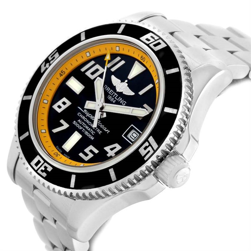 breitling superocean 42 yellow