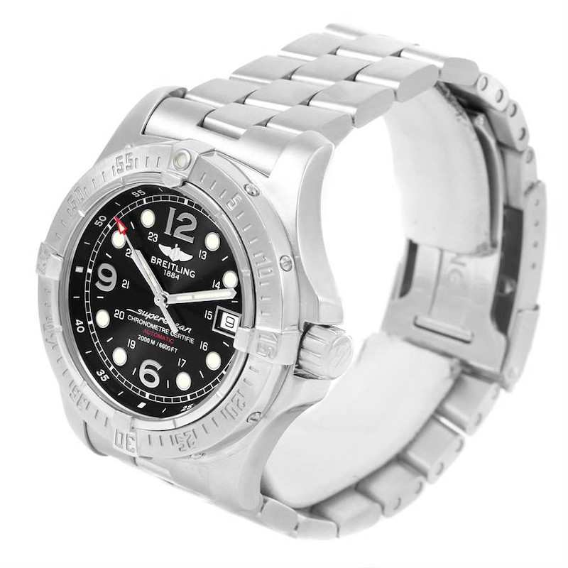 Breitling Aeromarine Superocean Steelfish Watch A17390 Box Papers SwissWatchExpo