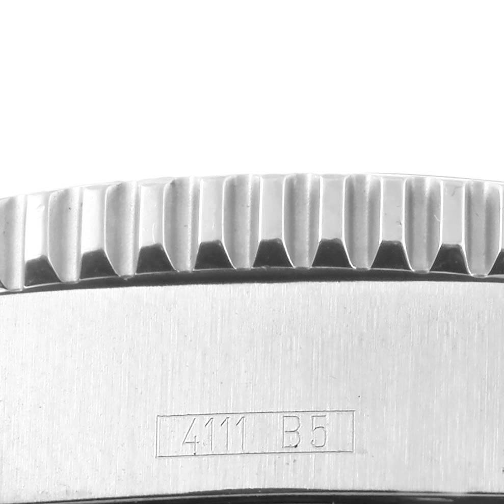 The image shows a close-up side view of the bezel and casing of a Breitling Superocean A17391 Men's Stainless Steel Black Dial A17391 Men's Stainless Steel Black Dial watch.