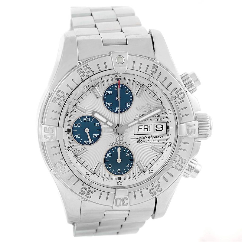 Breitling Aeromarine Superocean Automatic Steel Watch A13340 SwissWatchExpo