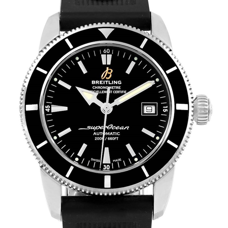 Breitling Superocean Heritage 42 Black Dial Mens Watch A17321 SwissWatchExpo
