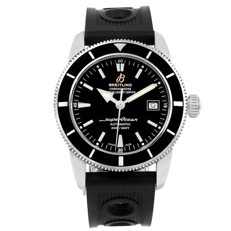 Breitling Superocean Heritage 42 Black Dial Mens Watch A17321 ...
