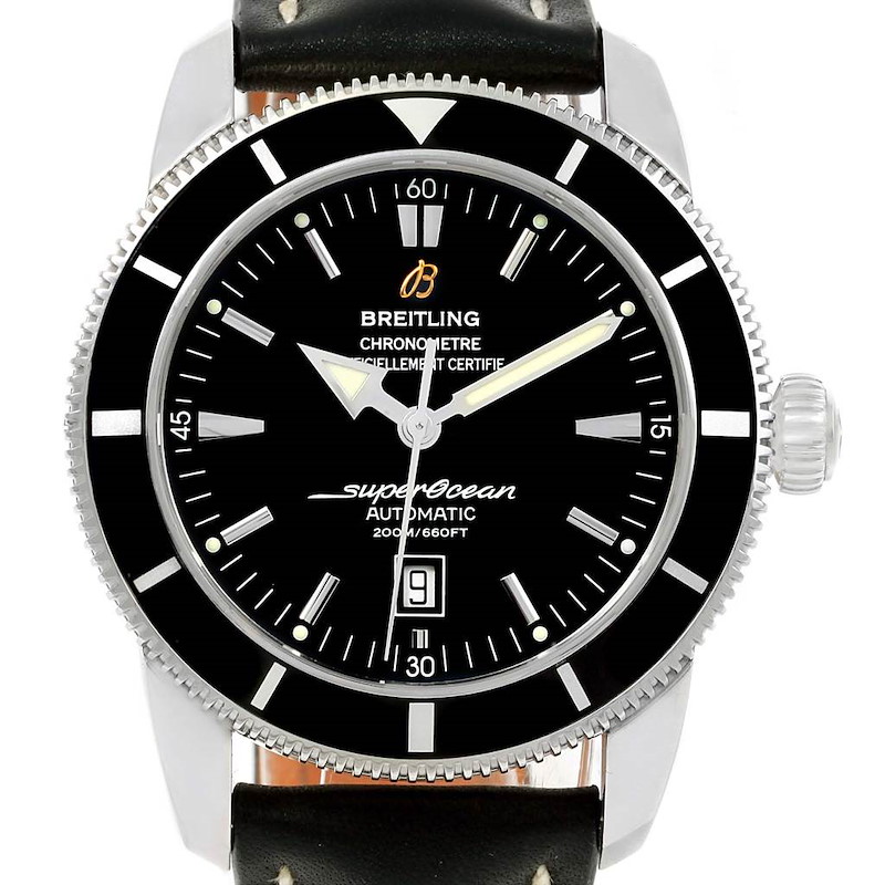 Breitling Superocean Heritage 46 Black Dial Watch A17320 Box Papers SwissWatchExpo