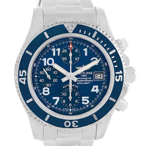 Photo of Breitling Superocean Chronograph 42 Steel Blue Dial Mens Watch A13311